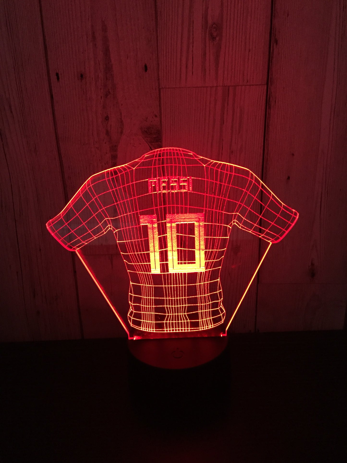 LED light up Football top Messi display- 9 colour options with remote! - Laser LLama Designs Ltd