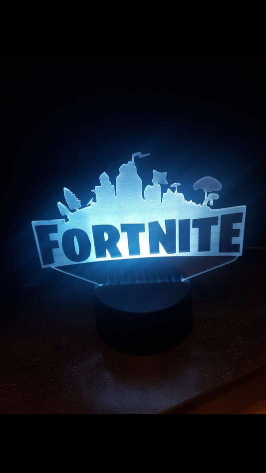 LED light up Fortnite display. 9 Colour options with remote! - Laser LLama Designs Ltd