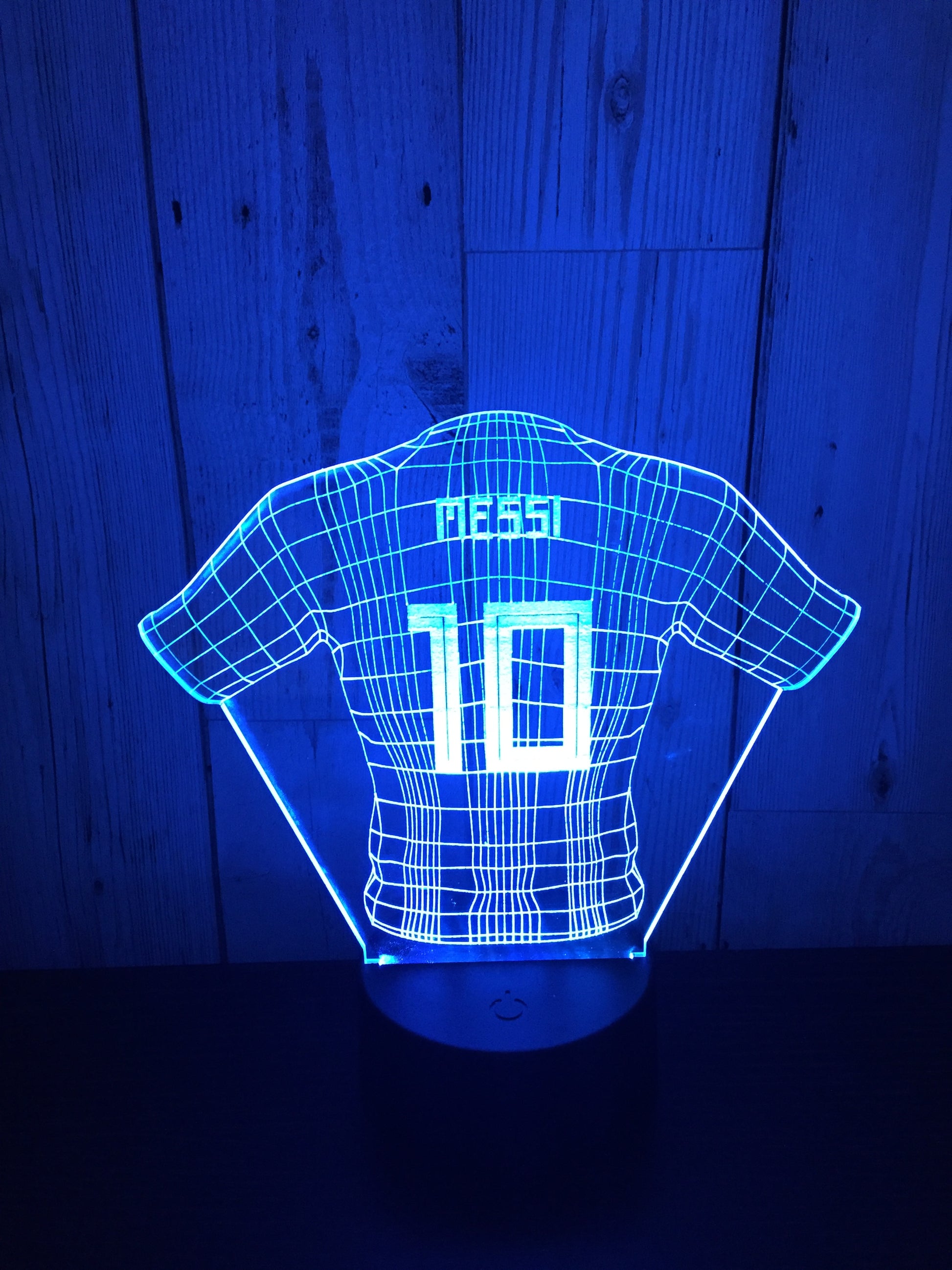 LED light up Football top Messi display- 9 colour options with remote! - Laser LLama Designs Ltd