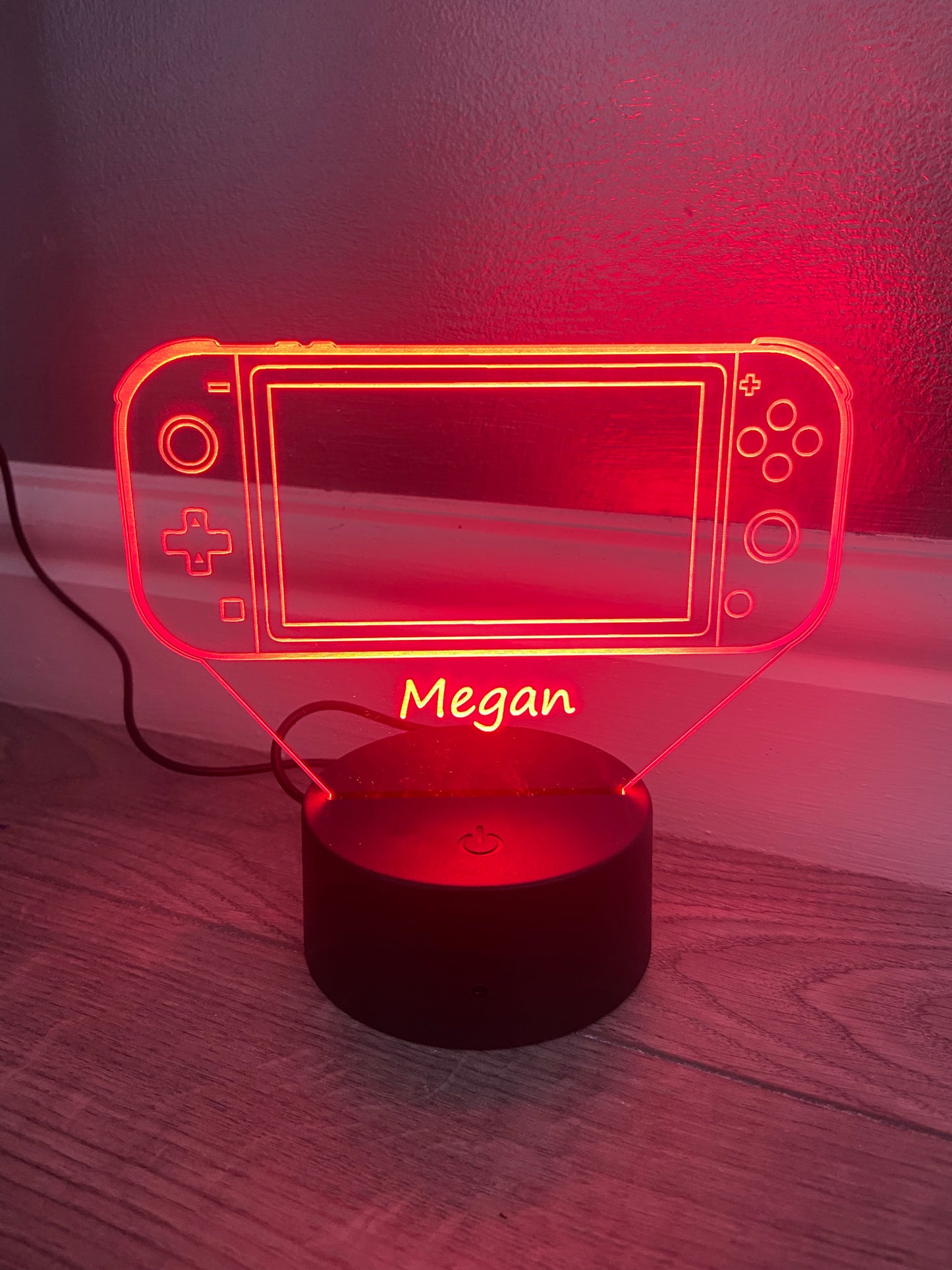 LED light up 3D  SWITCH display. 9 Colour options with remote! - Laser LLama Designs Ltd