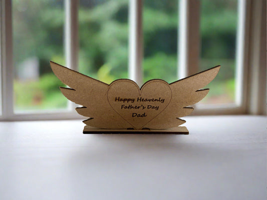 Freestanding wooden wings - Laser LLama Designs Ltd