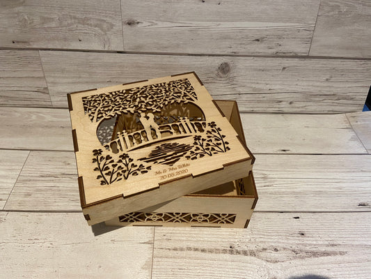 Personalised wooden box - Laser LLama Designs Ltd