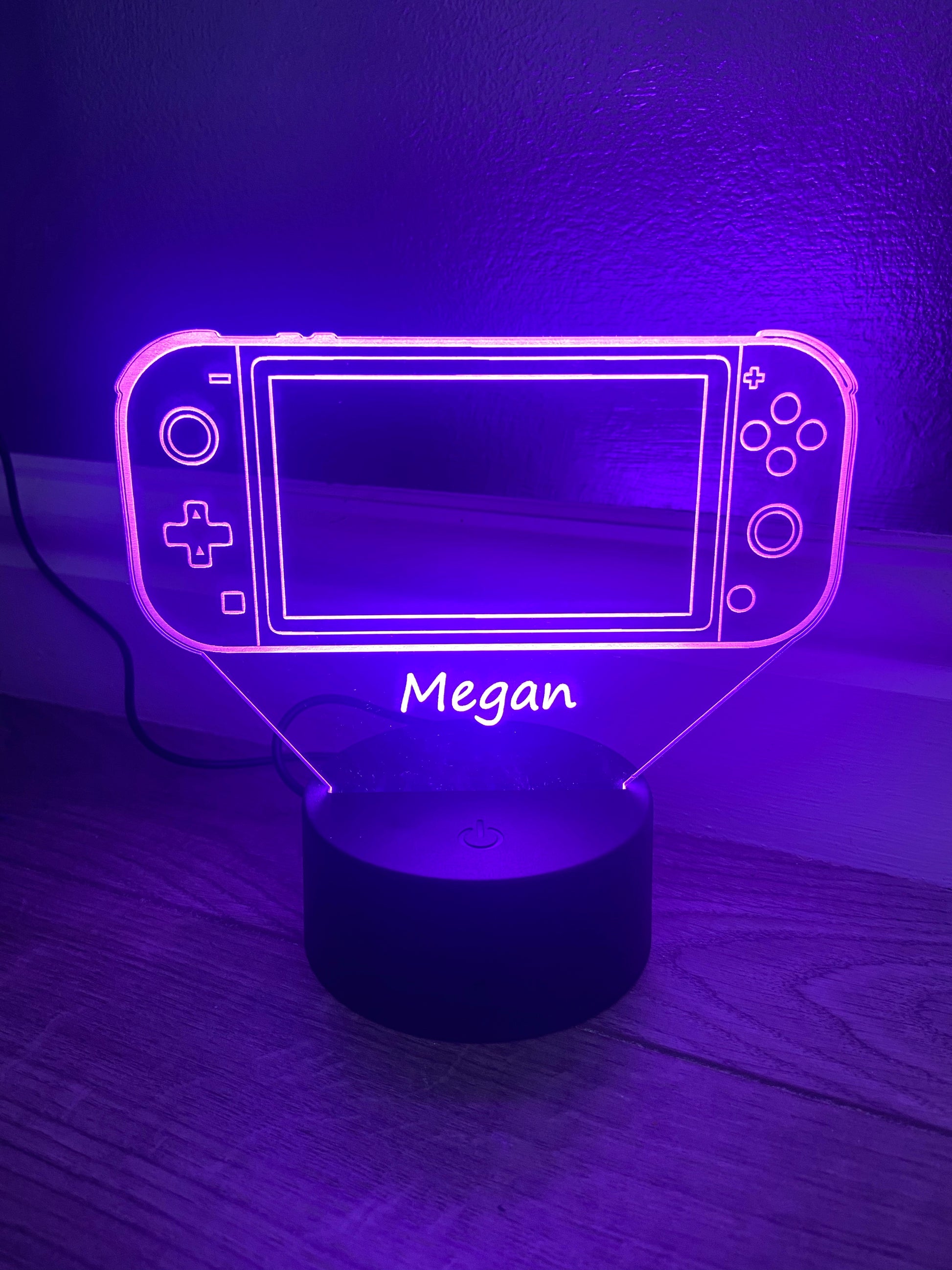 LED light up 3D  SWITCH display. 9 Colour options with remote! - Laser LLama Designs Ltd